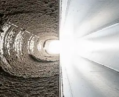 air duct cleaning services showing interior duct system inspection and cleaning in Phoenix, AZ