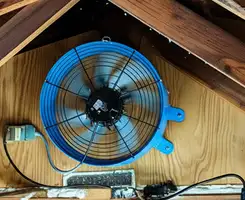 attic fan services with installed attic ventilation fan system in Phoenix, AZ